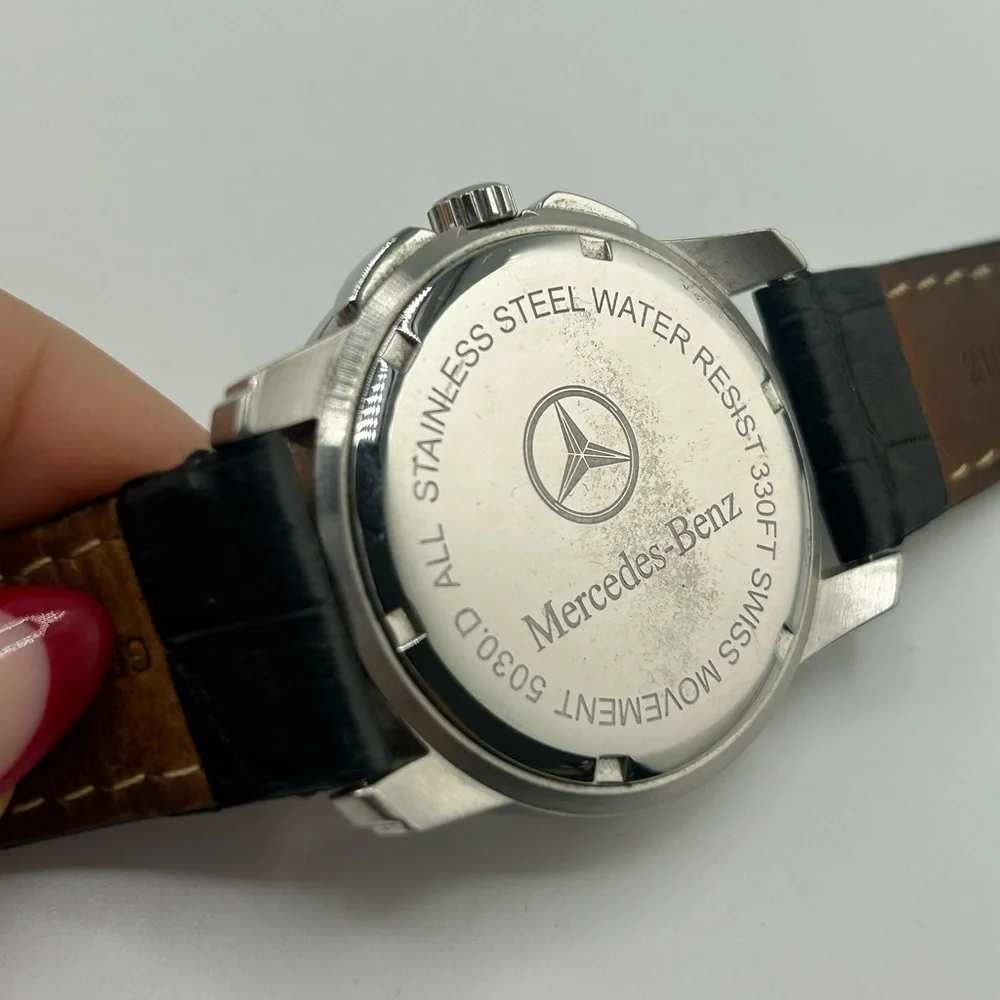 Mercedes Benz Classic Sport Car Accessory Swiss Design Luxury Chronograph Watch